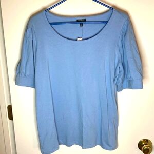 Talbots Plus, Size X Light Blue Short Sleeve Top